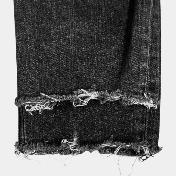 rag & bone Nina High Rise Skinny Jeans Black Distressed Tag 31 Fits 30x26 USA - Picture 12 of 16